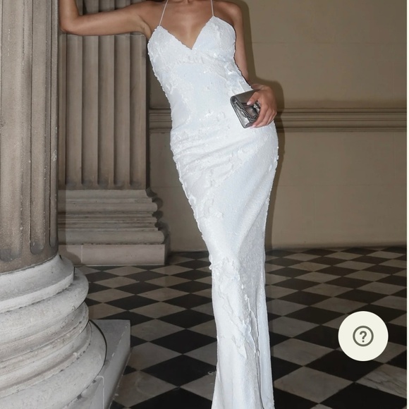 Meshki | Dresses | White Sequin Wedding Dress | Poshmark